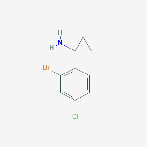 1-(2-Bromo-4-chlorophenyl)cyclopropylamine