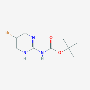 molecular formula C9H16BrN3O2 B15246445 tert-Butyl (5-bromo-1,4,5,6-tetrahydropyrimidin-2-yl)carbamate CAS No. 679430-58-1