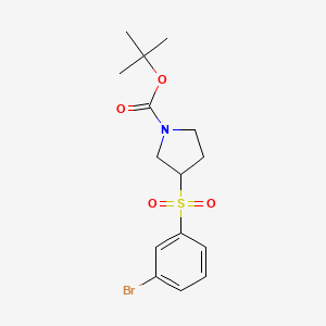 3-(3-Bromophenylsulfonyl)pyrrolidine-1-carboxylic acid tert-butyl ester