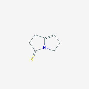 molecular formula C7H9NS B15246543 5,6-Dihydro-1H-pyrrolizine-3(2H)-thione 