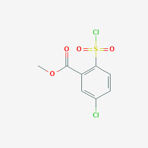 molecular formula C8H6Cl2O4S B1524655 5-氯-2-(氯磺酰基)苯甲酸甲酯 CAS No. 1119454-19-1