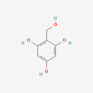 molecular formula C7H8O4 B15246558 2-(Hydroxymethyl)benzene-1,3,5-triol 