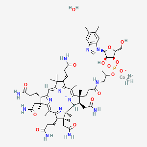molecular formula C63H93CoN13O15P B15246562 Methylcobalamin xHydrate 