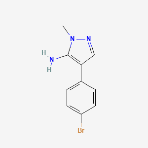 molecular formula C10H10BrN3 B1524659 4-(4-Bromophenyl)-1-methylpyrazol-5-amine CAS No. 1248796-80-6