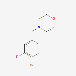 molecular formula C11H13BrFNO B1524664 4-(4-溴-3-氟苯基)吗啉 CAS No. 897016-96-5