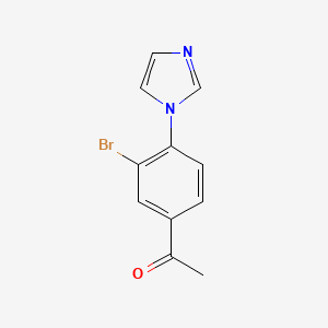 3'-Bromo-4'-(1-imidazolyl)acetophenone