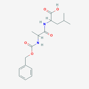 molecular formula C17H24N2O5 B152467 (S)-2-((S)-2-(((Benzyloxy)carbonyl)amino)propanamido)-4-methylpentanoic acid CAS No. 24959-68-0