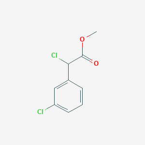 molecular formula C9H8Cl2O2 B1524674 Methyl 2-chloro-2-(3-chlorophenyl)acetate CAS No. 91085-55-1