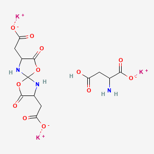 molecular formula C13H14K3N3O12 B15246796 Magnesiumpotassiumaspartate 