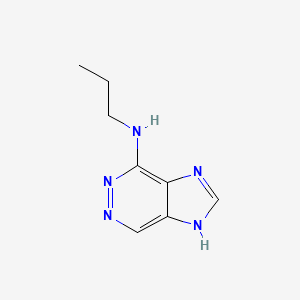 molecular formula C8H11N5 B15246805 N-propyl-1H-imidazo[4,5-d]pyridazin-4-amine 