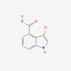 molecular formula C9H6BrNO2 B1524684 3-溴-1H-吲哚-4-羧酸 CAS No. 1186663-26-2