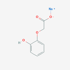 molecular formula C8H7NaO4 B15246845 2-(2-Hydroxyphenoxy)acetic acid, sodium salt 