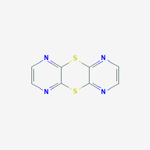 molecular formula C8H4N4S2 B15246868 2,9-dithia-4,7,11,14-tetrazatricyclo[8.4.0.03,8]tetradeca-1(14),3,5,7,10,12-hexaene CAS No. 52879-26-2