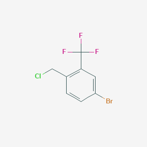molecular formula C8H5BrClF3 B1524689 4-Bromo-1-(chloromethyl)-2-(trifluoromethyl)benzene CAS No. 1214350-42-1