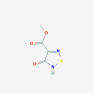 molecular formula C4H4N2O3S B15246893 Methyl 4-oxo-4,5-dihydro-1,2,5-thiadiazole-3-carboxylate CAS No. 89032-82-6