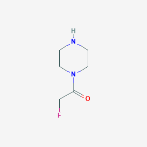 molecular formula C6H11FN2O B15246924 2-Fluoro-1-(piperazin-1-yl)ethanone 