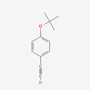 molecular formula C12H14O B1524695 1-叔丁氧基-4-乙炔基苯 CAS No. 32569-86-1