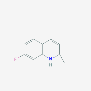 molecular formula C12H14FN B1524701 7-Fluoro-2,2,4-trimethyl-1,2-dihydroquinoline CAS No. 1126823-41-3