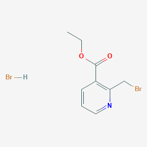 molecular formula C9H11Br2NO2 B1524705 Ethyl 2-(bromomethyl)nicotinate hydrobromide CAS No. 24737-70-0