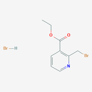 molecular formula C9H11Br2NO2 B1524705 2-溴甲基-烟酸乙酯氢溴酸盐 CAS No. 24737-70-0