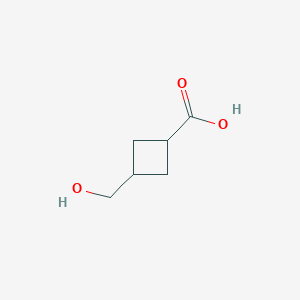 molecular formula C6H10O3 B1524707 3-(Hydroxymethyl)cyclobutanecarboxylic acid CAS No. 1015856-00-4