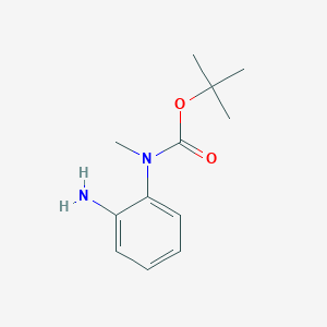 molecular formula C12H18N2O2 B1524712 (2-Amino-phenyl)-methyl-carbamic acid tert-butyl ester CAS No. 885270-83-7