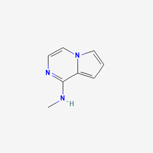 molecular formula C8H9N3 B15247125 N-Methylpyrrolo[1,2-a]pyrazin-1-amine 
