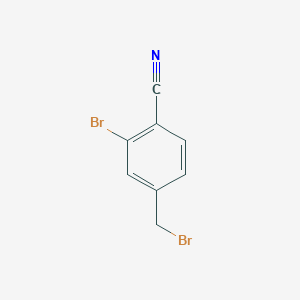 molecular formula C8H5Br2N B1524715 2-Bromo-4-(bromomethyl)benzonitrile CAS No. 89892-38-6