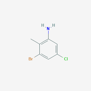 molecular formula C7H7BrClN B1524717 3-Bromo-5-chloro-2-methylaniline CAS No. 1166756-72-4