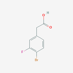 molecular formula C8H6BrFO2 B1524718 4-Bromo-3-fluorophenylacetic acid CAS No. 942282-40-8