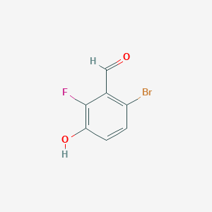 molecular formula C7H4BrFO2 B1524719 6-Bromo-2-fluoro-3-hydroxybenzaldehyde CAS No. 935534-46-6