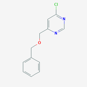 molecular formula C12H11ClN2O B1524724 4-((Benzyloxy)methyl)-6-chloropyrimidine CAS No. 914802-11-2