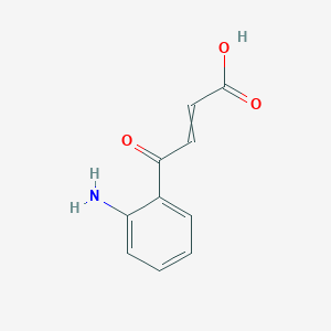molecular formula C10H9NO3 B1524726 4-(2-Aminophenyl)-4-oxobut-2-enoic acid CAS No. 36920-52-2