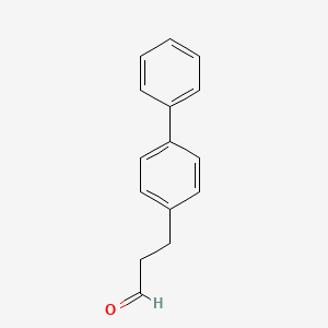 molecular formula C15H14O B1524727 [1,1'-Biphenyl]-4-propanal CAS No. 75677-09-7