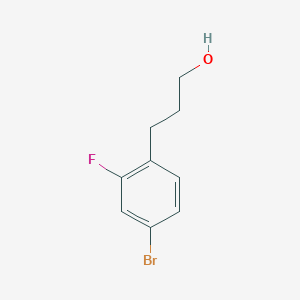molecular formula C9H10BrFO B1524729 3-(4-Bromo-2-fluorophenyl)propan-1-OL CAS No. 1057671-56-3