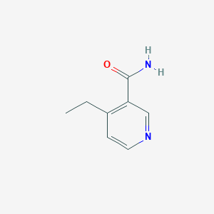 molecular formula C8H10N2O B15247294 4-Ethylnicotinamide 