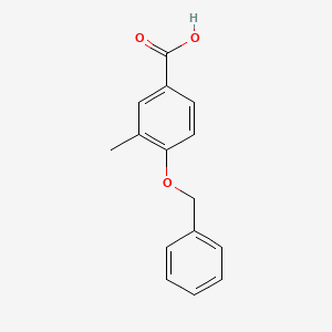 molecular formula C15H14O3 B1524734 4-Benzyloxy-3-methylbenzoic acid CAS No. 72323-93-4