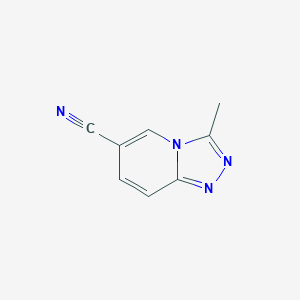 molecular formula C8H6N4 B1524736 3-Methyl-[1,2,4]triazolo[4,3-a]pyridine-6-carbonitrile CAS No. 1354951-13-5