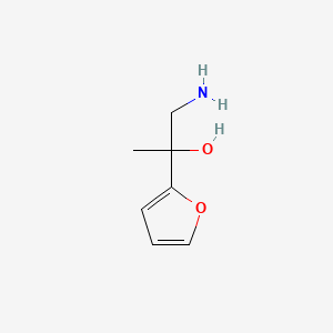 molecular formula C7H11NO2 B1524739 1-Amino-2-(furan-2-yl)propan-2-ol CAS No. 933726-05-7