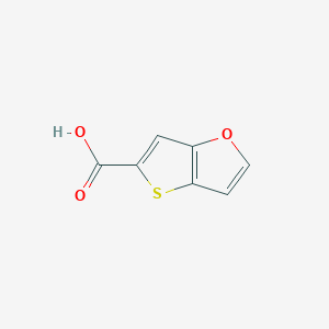 molecular formula C7H4O3S B1524741 Thieno[3,2-b]furan-5-carboxylic acid CAS No. 1334148-11-6