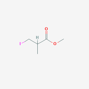molecular formula C5H9IO2 B15247425 Methyl3-iodo-2-methylpropanoate 