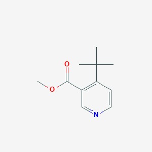 molecular formula C11H15NO2 B15247432 Methyl4-(tert-butyl)nicotinate 