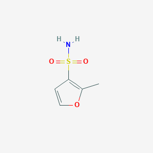 molecular formula C5H7NO3S B15247562 2-Methylfuran-3-sulfonamide 