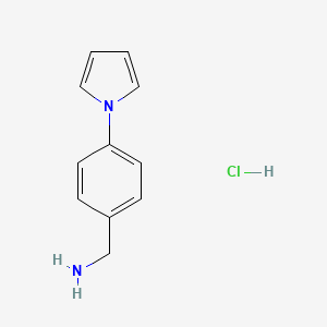 molecular formula C11H13ClN2 B1524759 [4-(Pyrrol-1-YL)phenyl]methanamine hcl CAS No. 886457-43-8