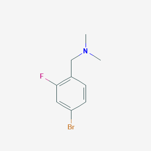 molecular formula C9H11BrFN B1524760 (4-Bromo-2-fluoro-benzyl)-dimethyl-amine CAS No. 1159976-88-1