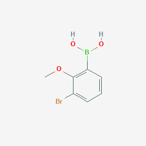 molecular formula C7H8BBrO3 B1524761 (3-Bromo-2-methoxyphenyl)boronic acid CAS No. 352525-80-5