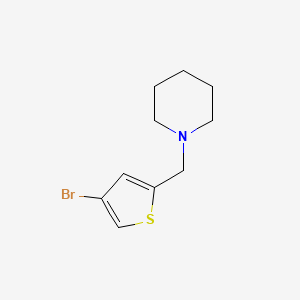 molecular formula C10H14BrNS B1524762 1-((4-Bromothiophen-2-yl)methyl)piperidine CAS No. 1249047-09-3
