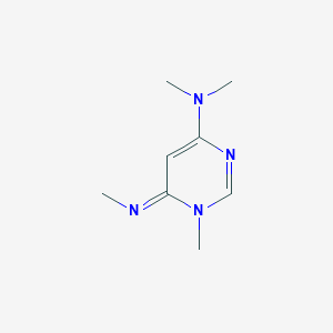 molecular formula C8H14N4 B15247653 N,N,1-Trimethyl-6-(methylimino)-1,6-dihydropyrimidin-4-amine 