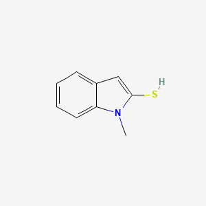 molecular formula C9H9NS B15247669 1-methyl-1H-indole-2-thiol 