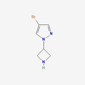 molecular formula C6H8BrN3 B1524767 1-(Azetidin-3-yl)-4-bromo-1H-pyrazole CAS No. 1201657-79-5